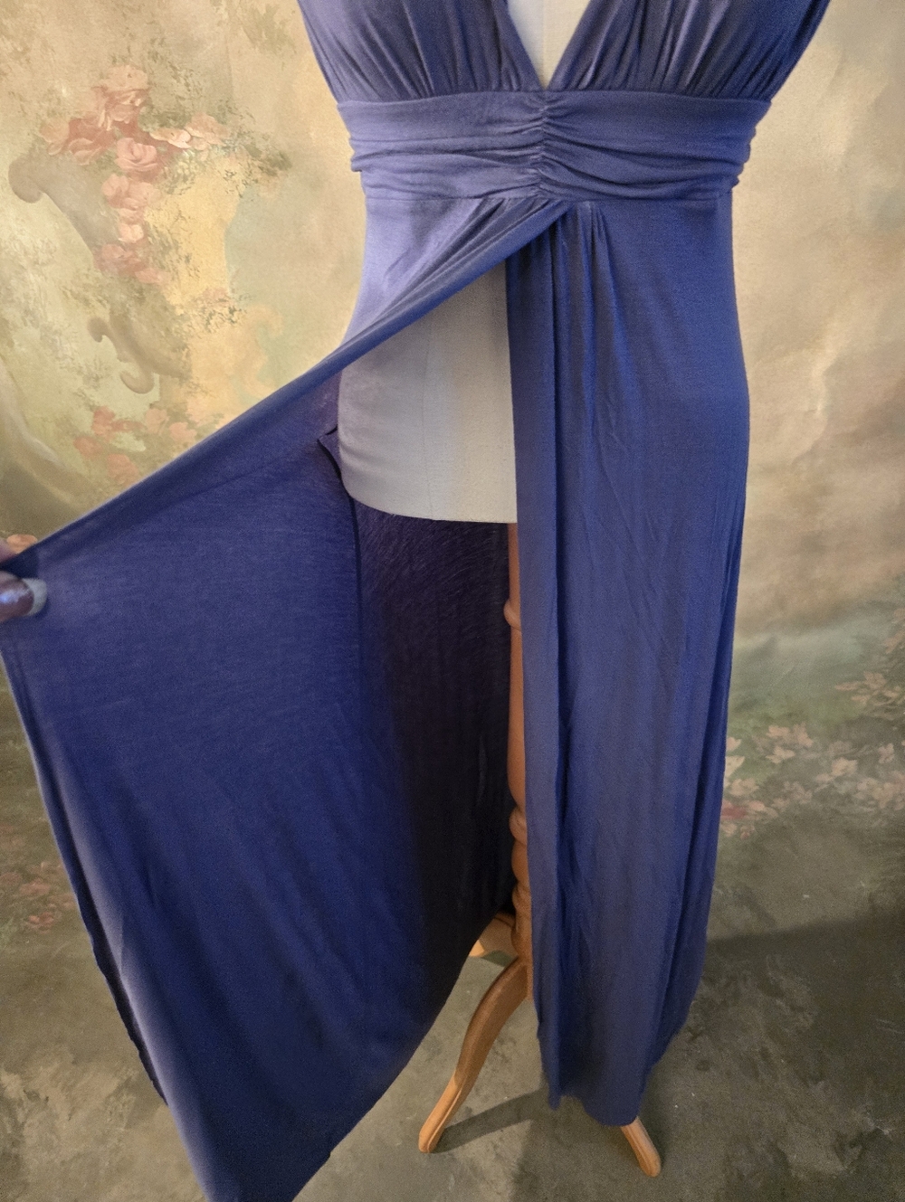 Victoria Secret Bra Top Maxi Dress Deep Blue S - Picture 5 of 12